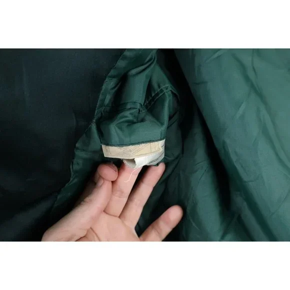 Vintage 50s Rockabilly Mens 37R Satin Trim Smoking Prom Tuxedo Jacket Green USA